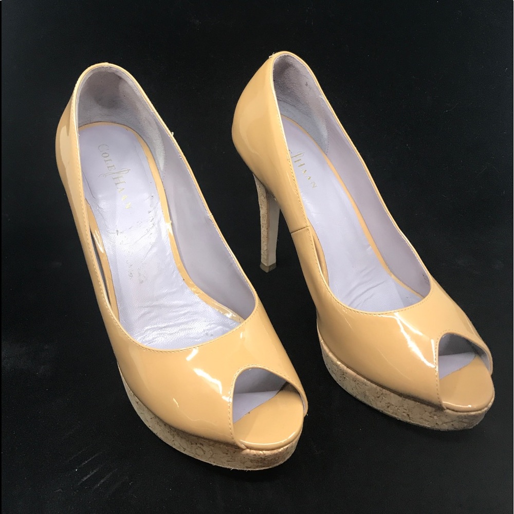Cole Haan size 9.5b. Open toe heels